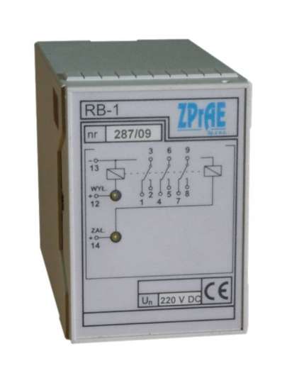 RB-1 Przekaźnik bistabilny do powielania i zapamiętania sygnałów RB-1 Przekaźnik bistabilny do powielania i zapamiętania sygnałów