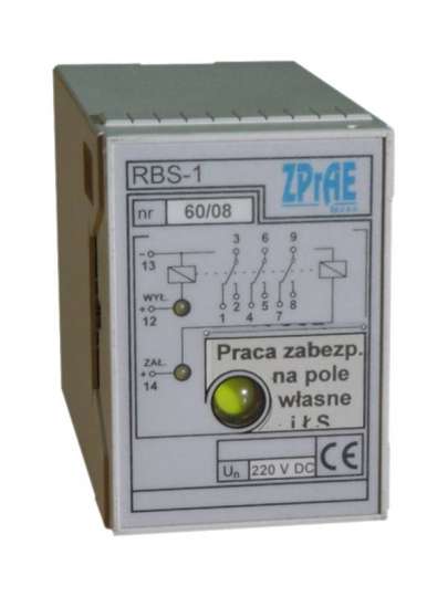 RBS-1 Przekaźnik bistabilny z optycznym wskaźnikiem sygnalizacji stanu położenia RBS-1 Przekaźnik bistabilny z optycznym wskaźnikiem sygnalizacji stanu położenia