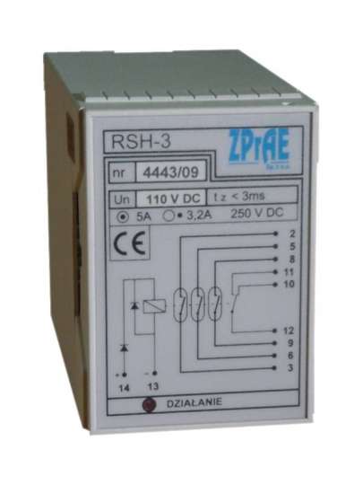 RSH-3 Bardzo szybki przekaźnik pośredniczący RSH-3 Bardzo szybki przekaźnik pośredniczący