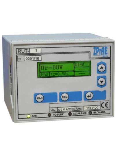 RUT-1 Element kontroli napięcia z programowanym czasem zwłoki zadziałania RUT-1 Element kontroli napięcia z programowanym czasem zwłoki zadziałania