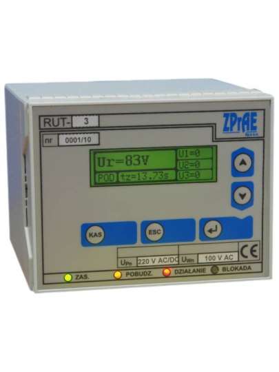 RUT-3 Element kontroli napięcia z programowanym czasem zwłoki zadziałania